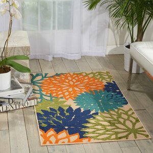 Nathalie Cream Indoor/Outdoor Area Rug