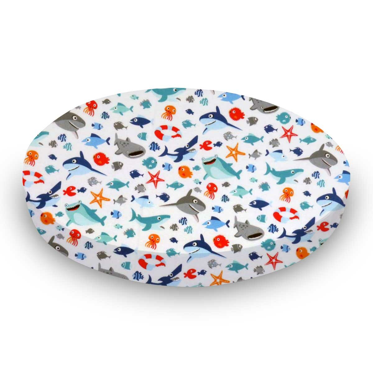 Sheetworld Sharks Fitted Crib Sheet Wayfair