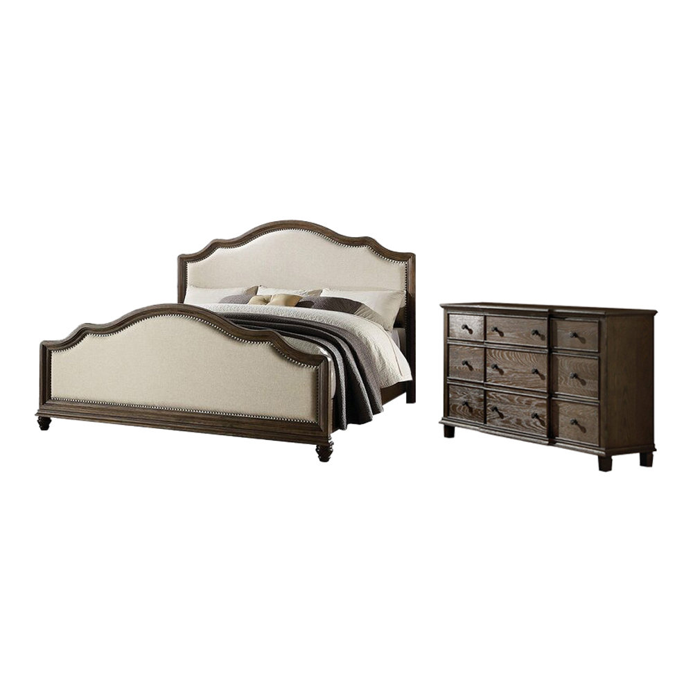 HomeRoots Queen Standard Configurable Bedroom Set Wayfair