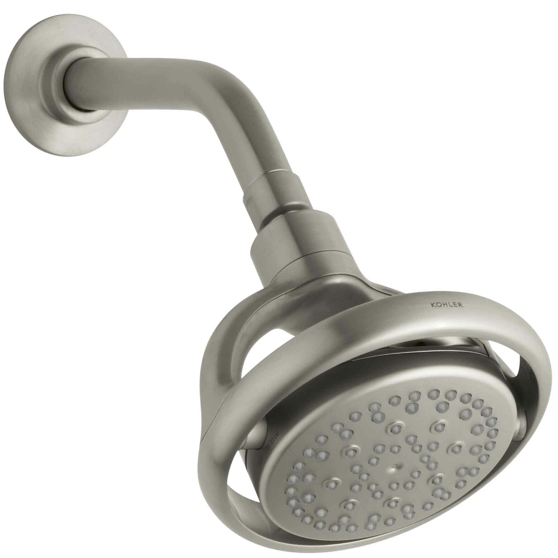 K-15996-2BZ,CP Kohler Flipside Multi Function Fixed Shower Head ...