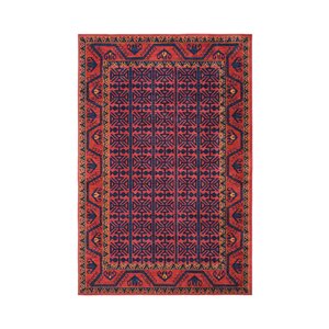 Robbins Southwestern Bright Red Area Rug