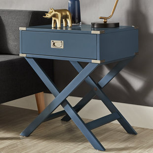 Review Marotta 1 Drawer End Table by Mercury Row