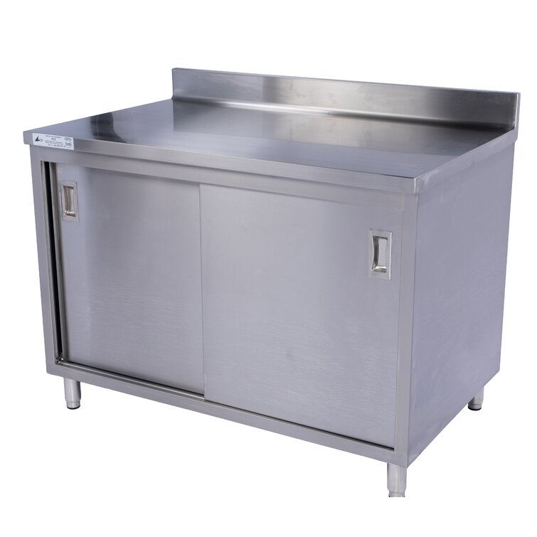 Restaurant Supply Depot Stainless Steel Enclosed Base Work Table Wayfair