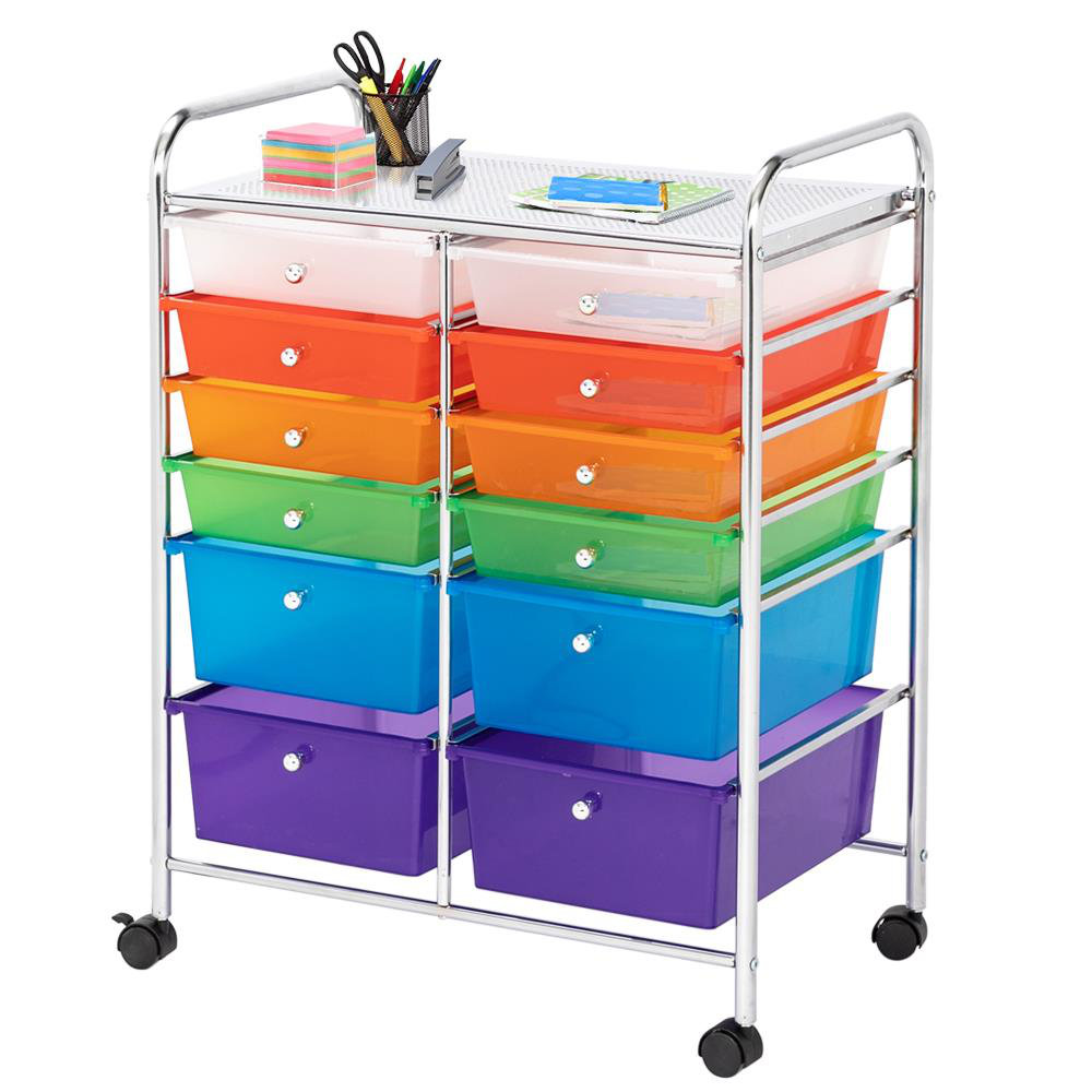 Rebrilliant Schubert Organizer Cart 12 Drawer Rolling Storage