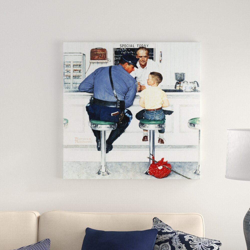 Red Barrel Studio Runaway By Norman Rockwell Wrapped Canvas   Runaway By Norman Rockwell Wrapped Canvas Photograph 