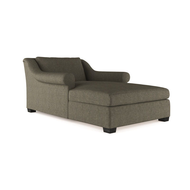 Canora Grey Auberge Vintage Leather Chaise Lounge Wayfair