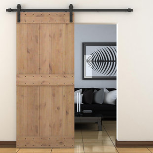 Barn Doors Joss Main Paneled Wood Primed Alder Barn Door Without Installation Hardware Kit
