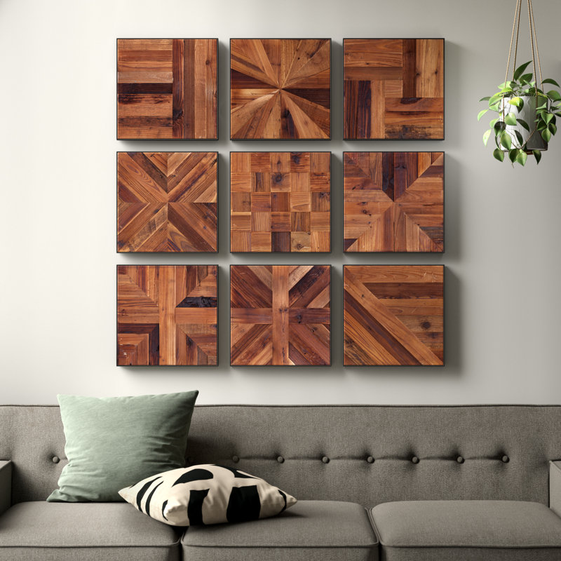 Ted Piece Reclaimed Wood Wall Décor Set & Reviews
