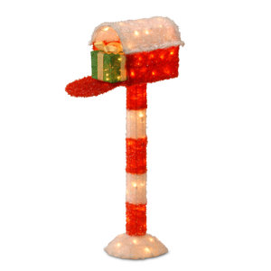 Decorative Du00e9cor Pre-Lit Mailbox Christmas Decoration