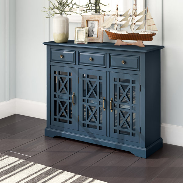 Navy Blue Credenza | Wayfair