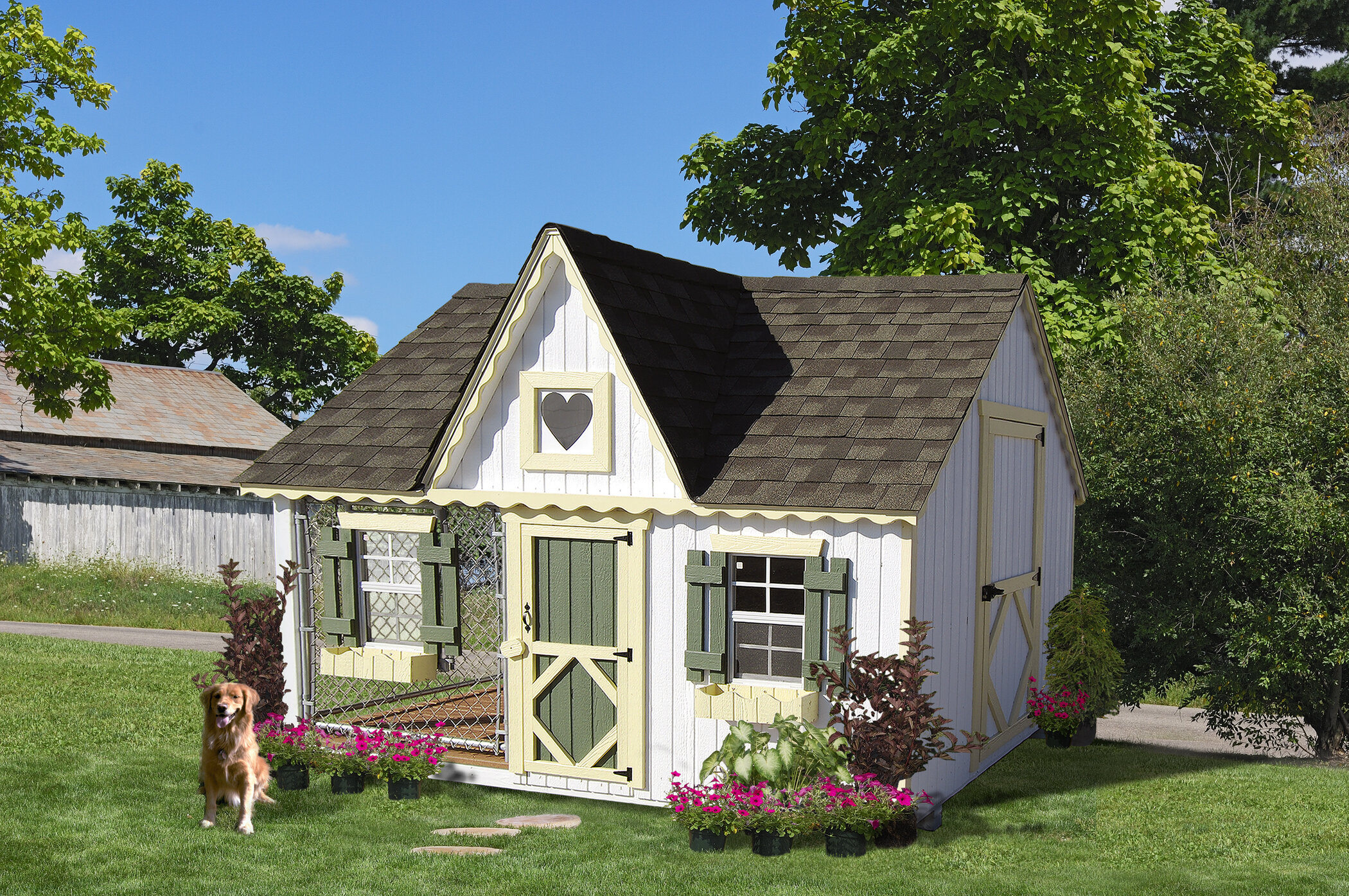 cottage kennel dog house