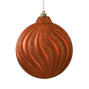 Swirl Shatterproof Christmas Disc Ornament (Set of 6)