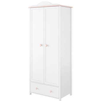 obaby single wardrobe white