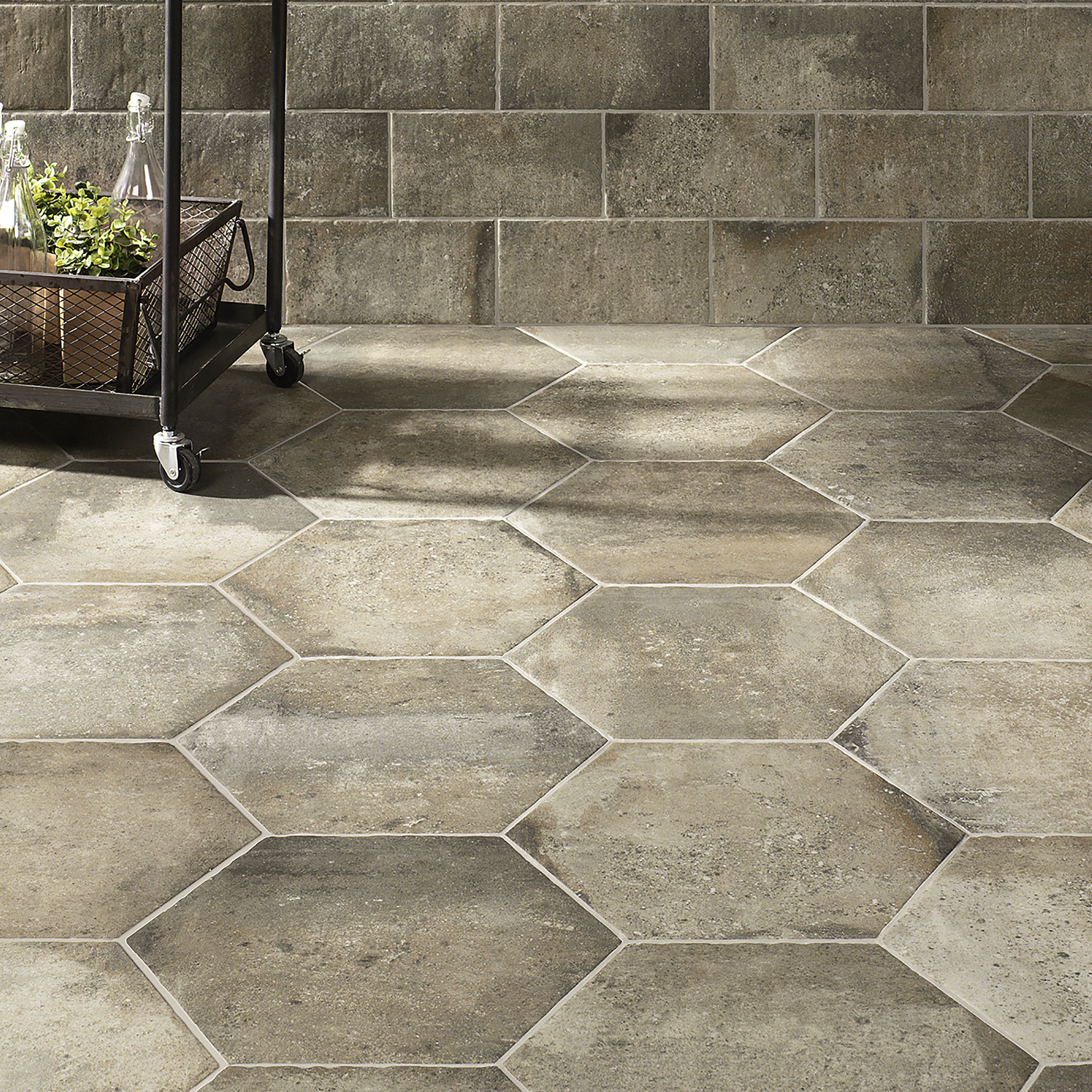 Elitetile Victoria Ferro 14 X 16 Porcelain Mosaic Tile Wayfair Porcelain Mosaic Tile