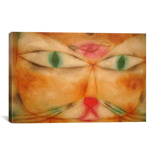 Icanvas Cat And Bird By Paul Klee Painting Print On Canvas