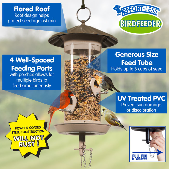 Effortless Products Llc Medium Barrel Nut Mix Tube Bird Feeder