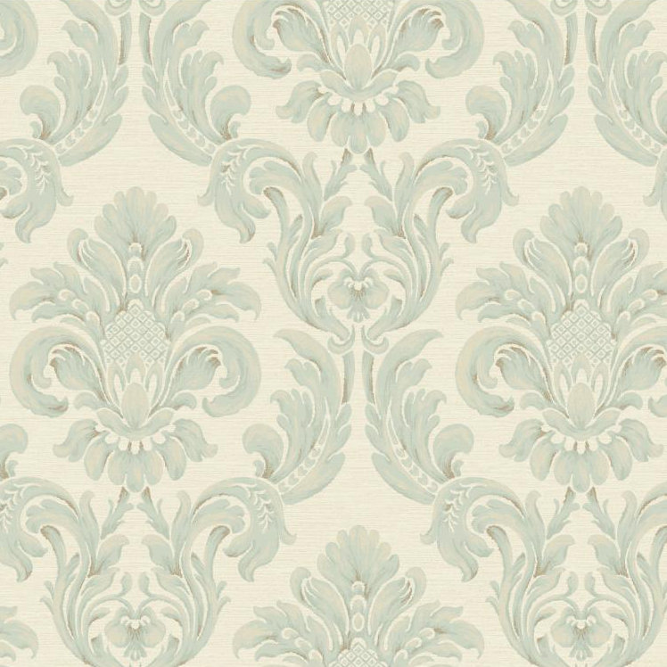 York Wallcoverings Windermere 27 X 27 Damask 3d Embossed