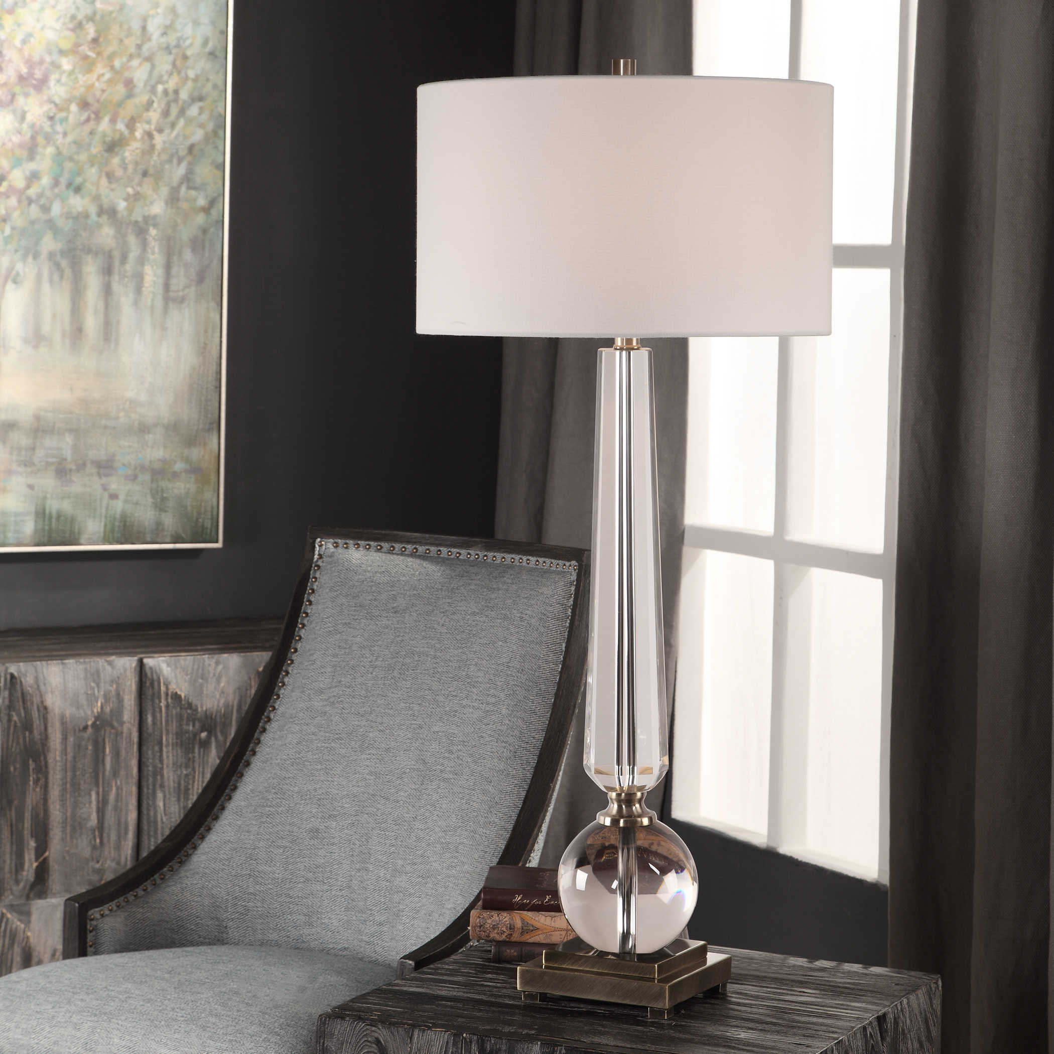 Longshore Tides Macy Crystal 38 Table Lamp Wayfair