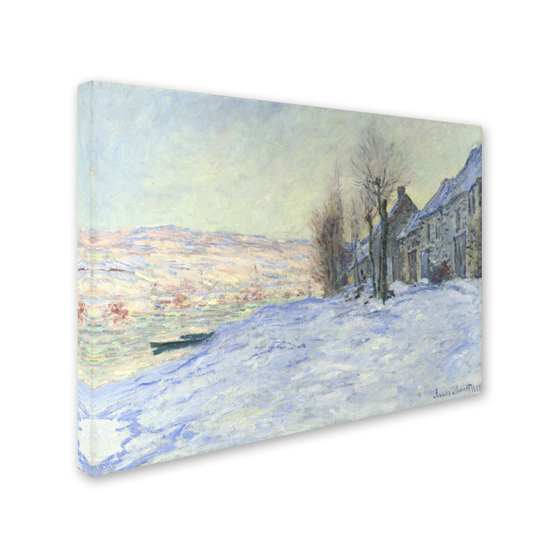 Trademark Art Lavacourt Under Snow 1878 81 By Claude Monet