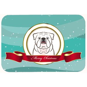 English Bulldog Merry Christmas Kitchen/Bath Mat