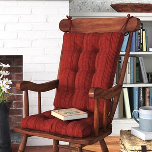 red rocking chair cushion