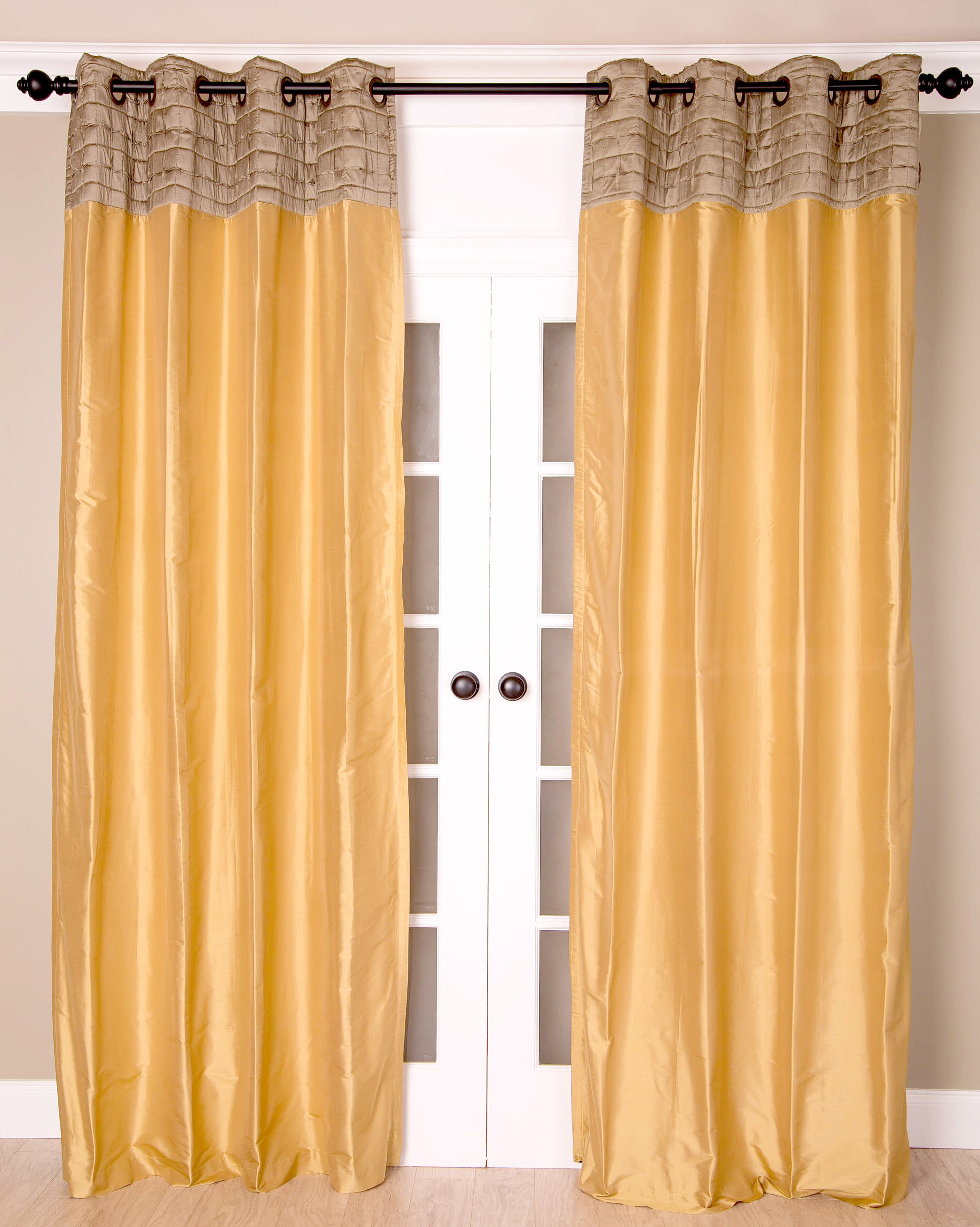 Indias Heritage Striped Semi Sheer Grommet Single Curtain Panel Wayfair