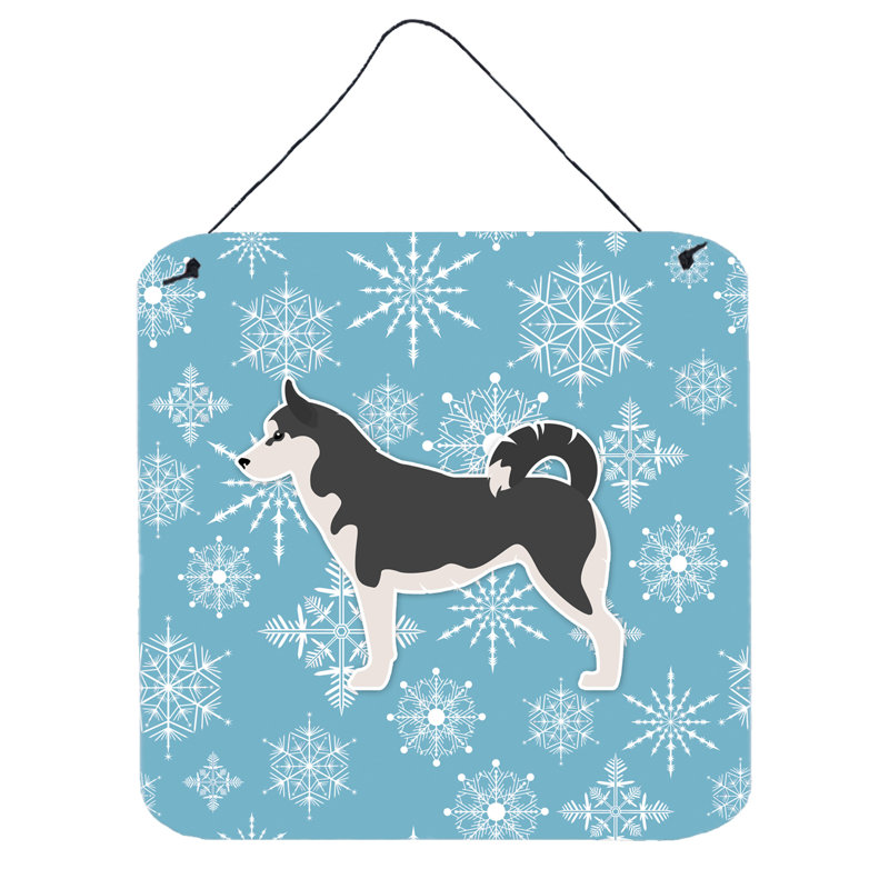 East Urban Home Snowflake Siberian Husky Wall Decor Wayfair