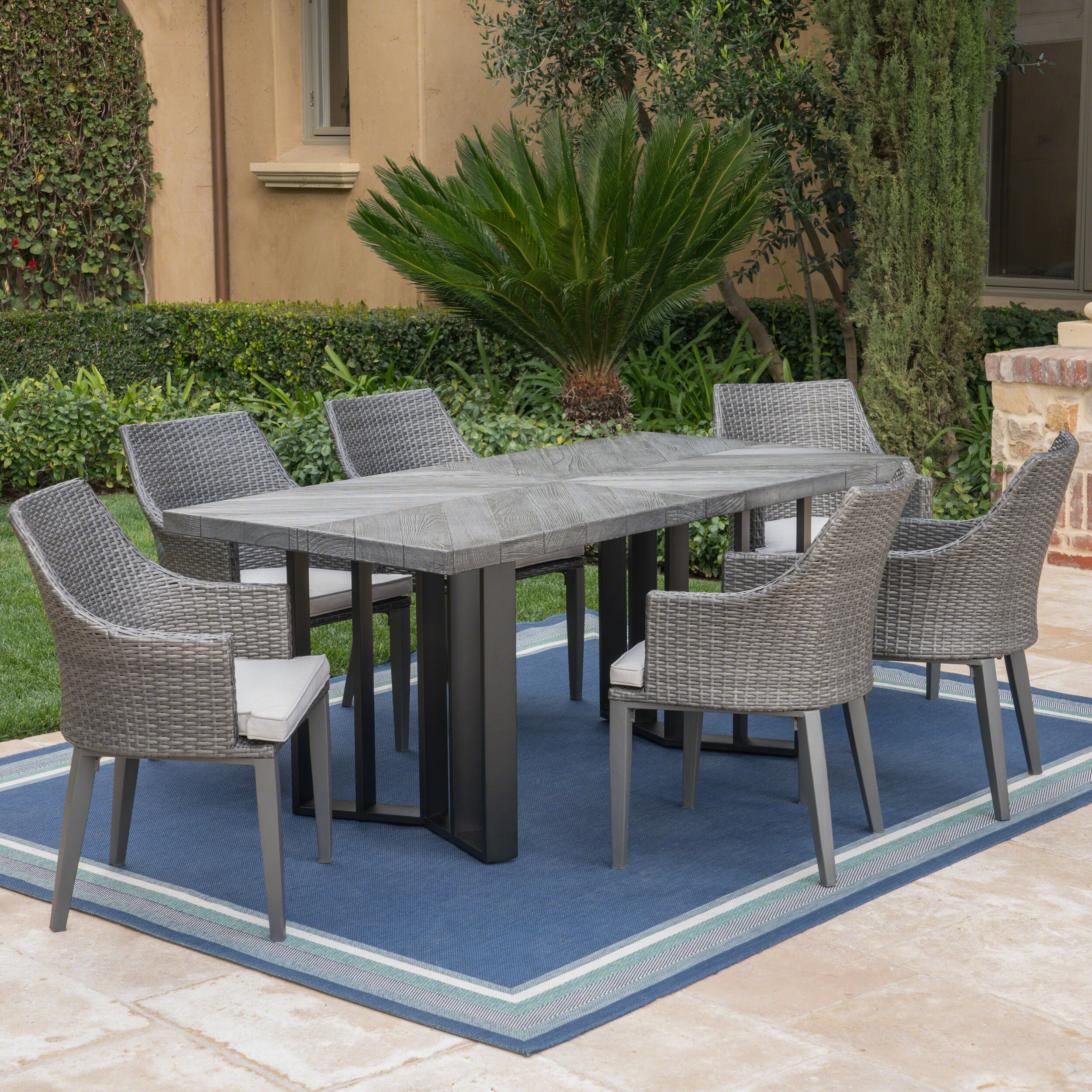 wayfair 7 piece patio dining set