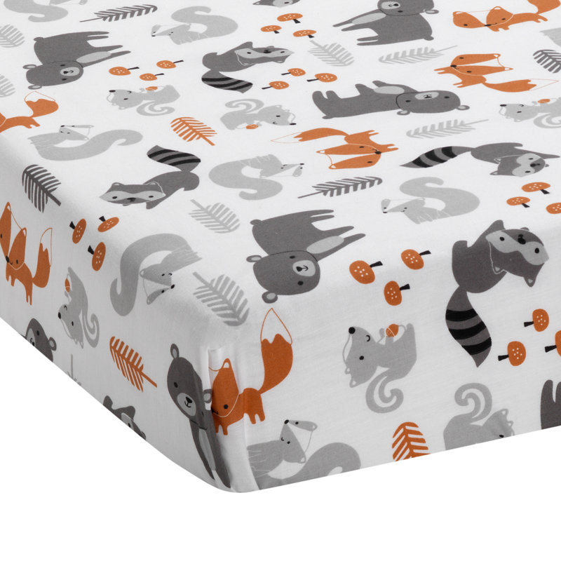 Bedtime Originals Acorn Woodland Fox Raccoon Squirrel And Bear Baby Nursery 3 Piece Crib Bedding Set Reviews Wayfair