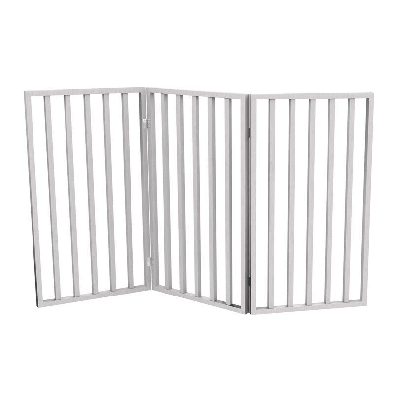 freestanding wooden pet gate