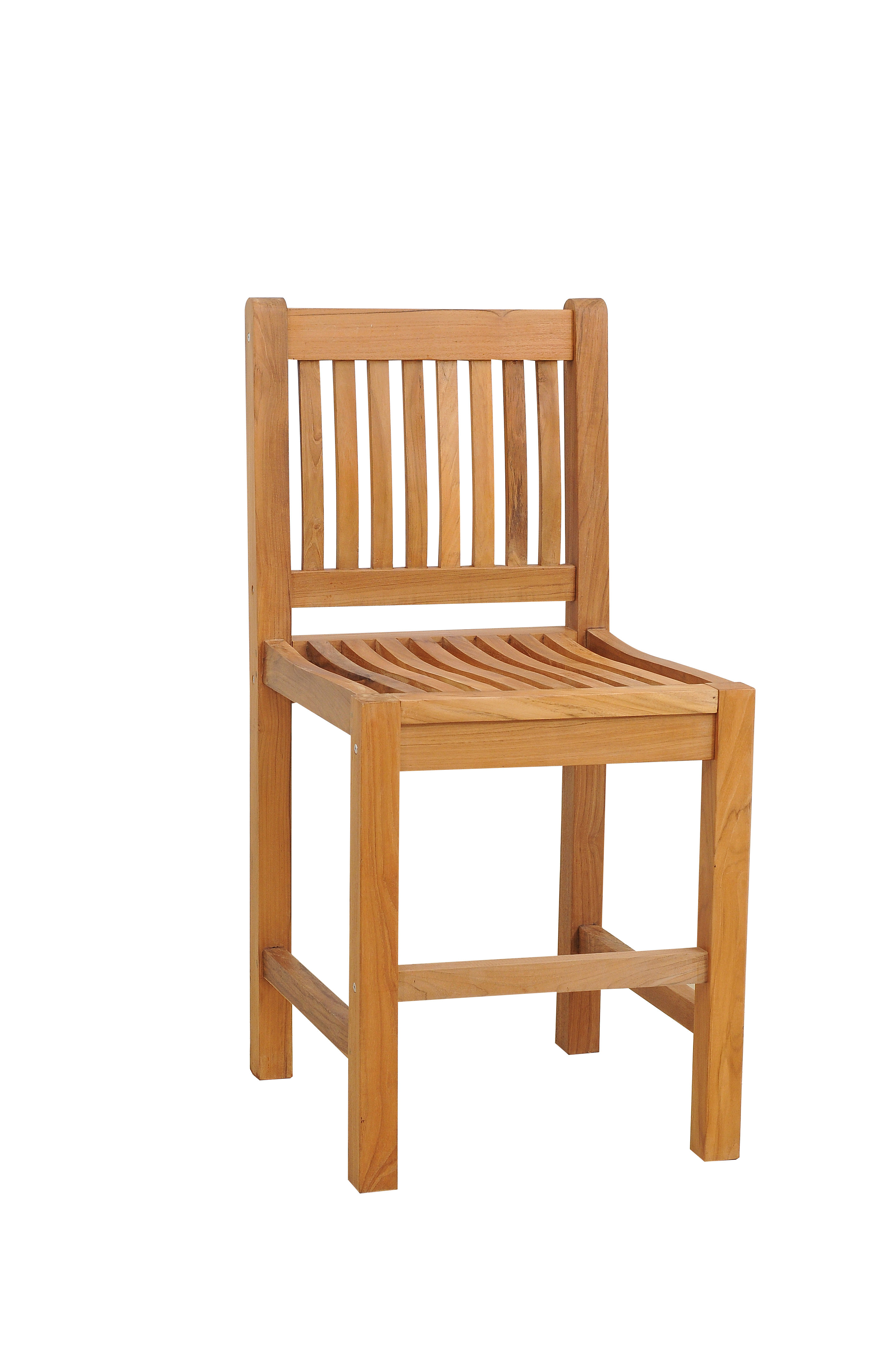 outdoor teak bar cart on Chicteak Elzas Teak Patio Bar Stool Wayfair