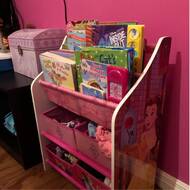 disney princess book and toy organizer