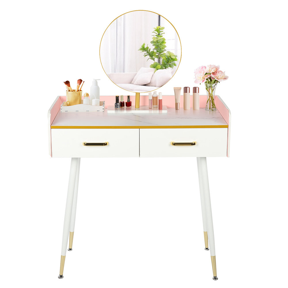 Canora Grey Schminktisch Gottschalk mit Spiegel