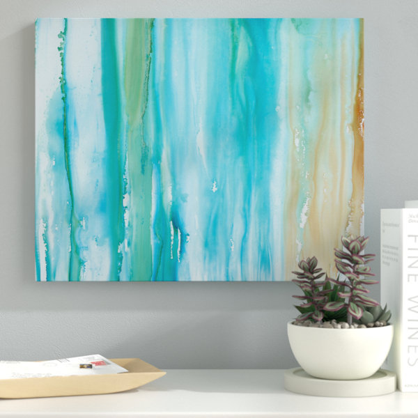 Ebern Designs Coastal Abstract Ii Watercolor Painting Print On