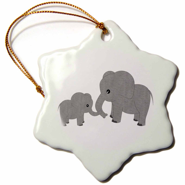 baby elephant ornament