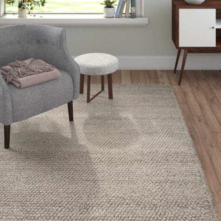 Plantation Rug Loopy Hand-Woven Oatmeal Area Rug | Wayfair.co.uk