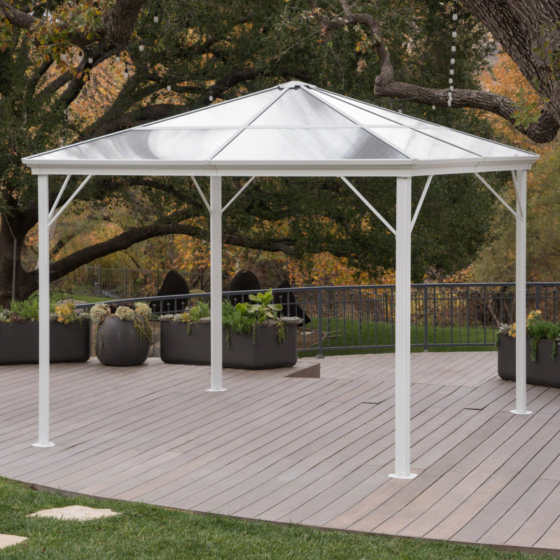 Freeport Park Michael Hardtop 10 Ft W X 10 Ft D Aluminum Patio Gazebo Reviews Wayfair