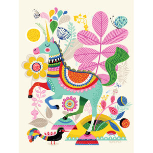 Shayla Unicorn Happiness Canvas Wall Art