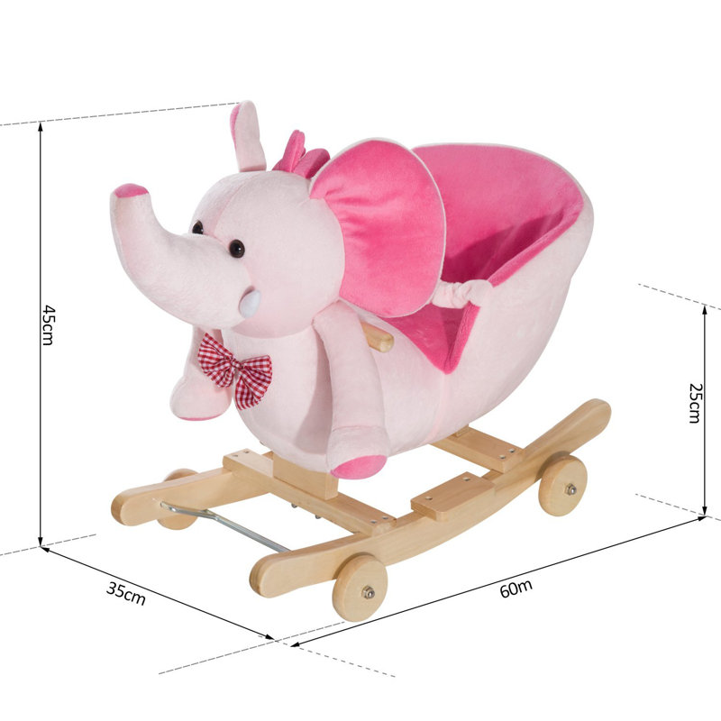 plush elephant rocker
