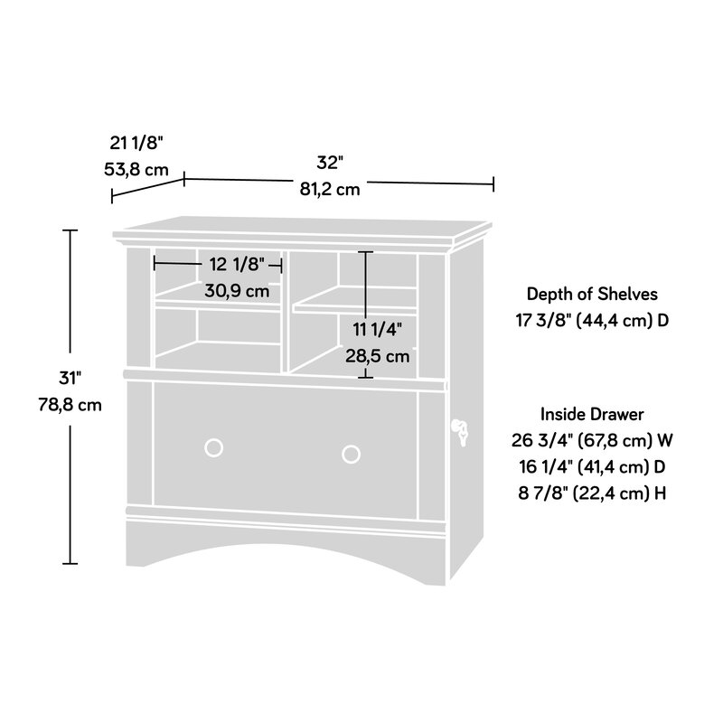 Beachcrest Home Pinellas 1 Drawer Lateral Filing Cabinet Reviews