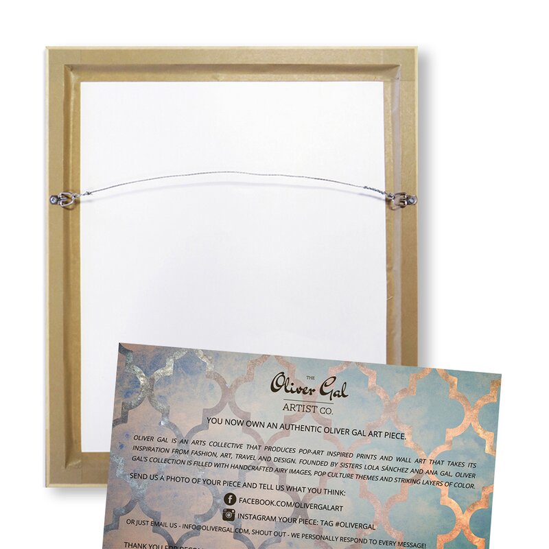 Coco S Gold Camellias By Oliver Gal Shadowbox Painting Print On