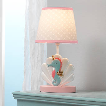 Bedtime Originals Ocean Seahorse Shell Nursery 15 Table Lamp Seahorse Shell Nursery 15 Table Lamp