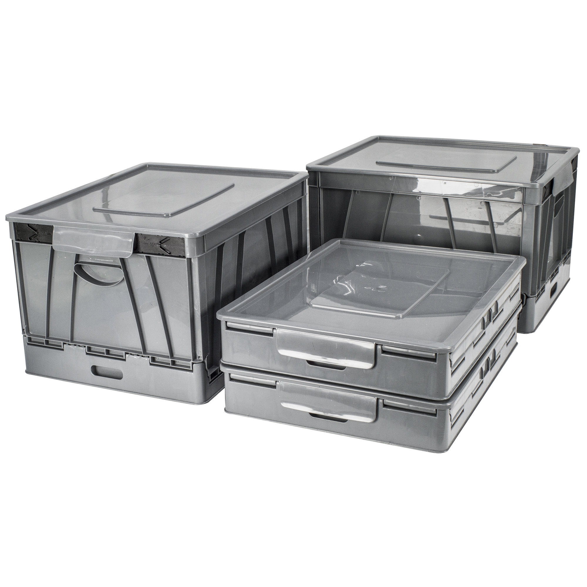 STOREX Collapsible Crate with Lid Wayfair