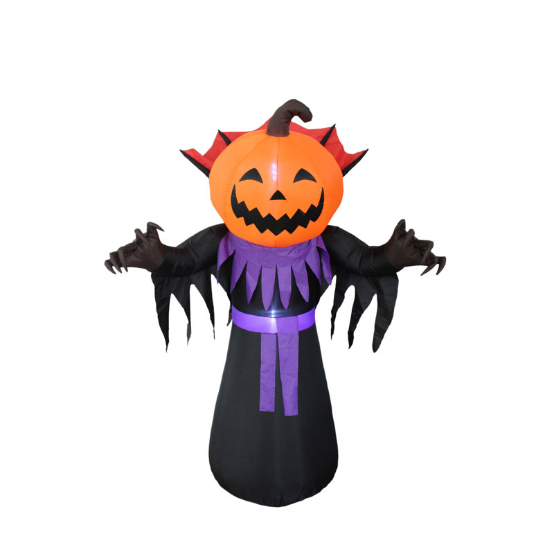 The Holiday Aisle Halloween Inflatable Pumpkin Head Monster Yard