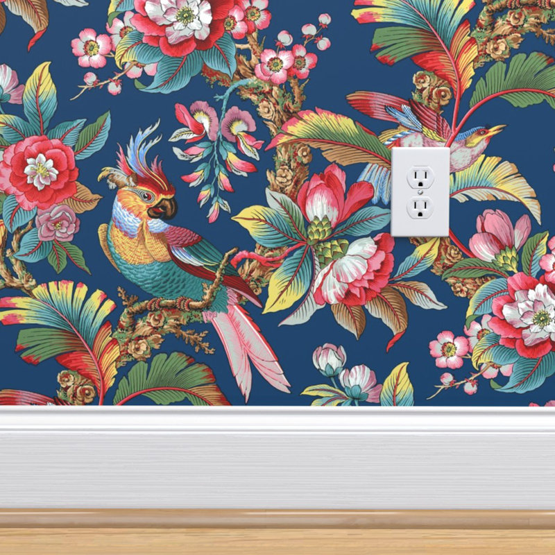 Bay Isle Home Dorthy Tropical Vintage Removable Wallpaper Roll