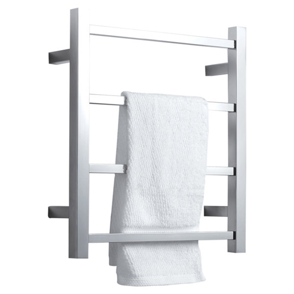 NINI Stainless steel electric towel rack square tube bathroom wall-mounted 60W towel bath towel laundry cloth and small clothes drying 