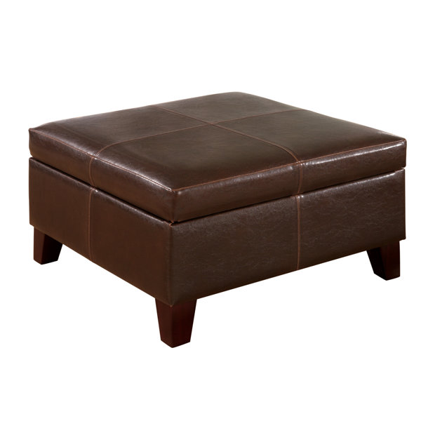 Dark Brown Storage Ottoman Wayfair
