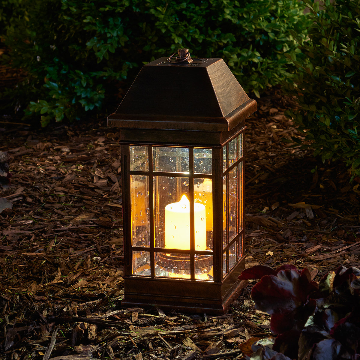 Smart Solar 3960KR1 15/" San Rafael II Table Top Solar Mission Lantern