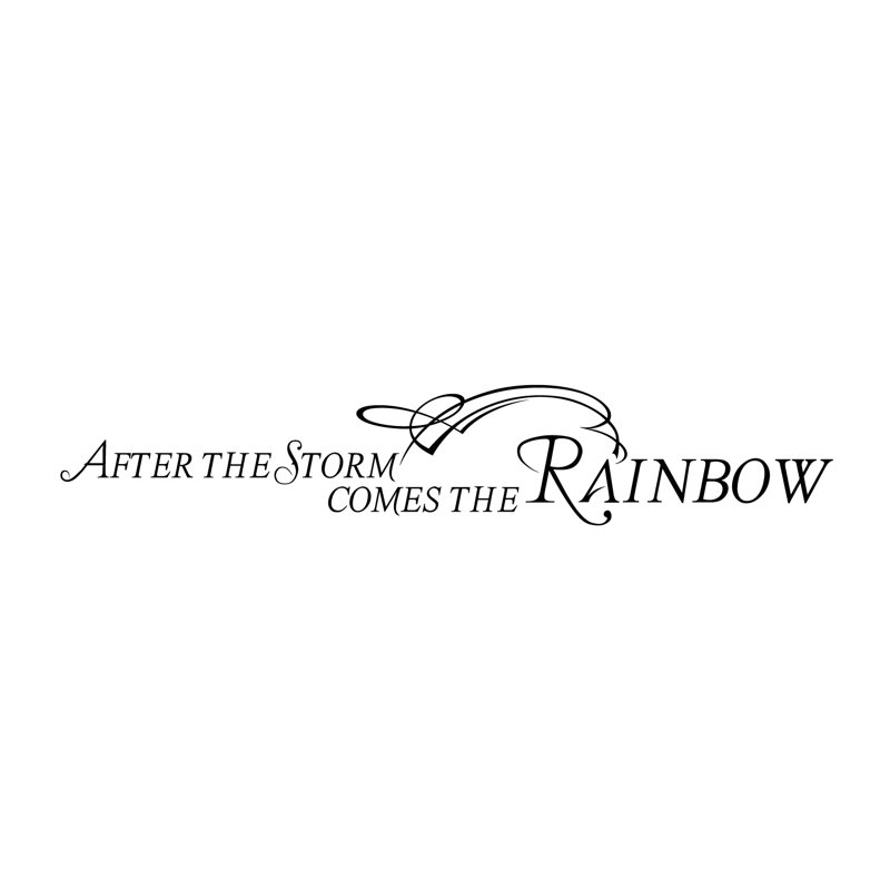 Firesidehome After The Storm Comes The Rainbow Wall Decal Wayfair