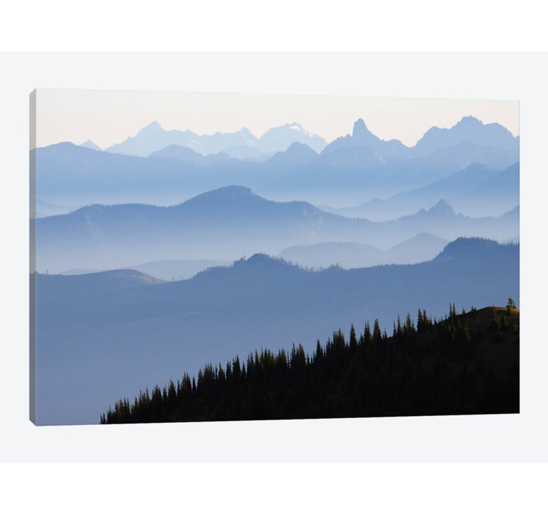 East Urban Home Foggy Mountain Landscape I Photographic Print On